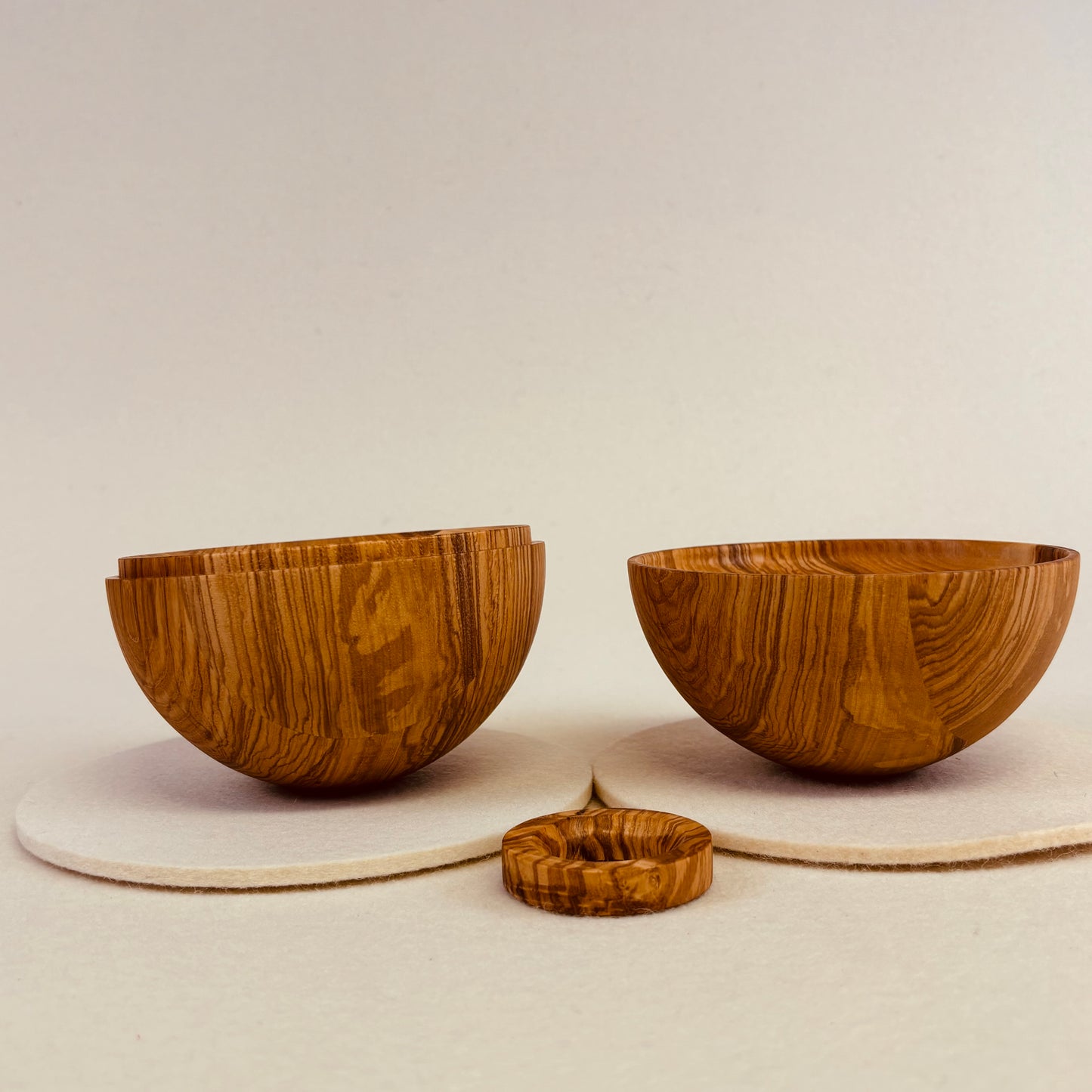 Holzkugel - Zwei Halbkugeln als Schale