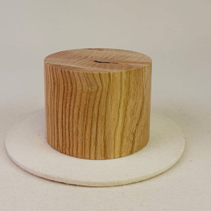 Tierurne aus Elsbeere – Stele, Rund, Glatt, 0,2L