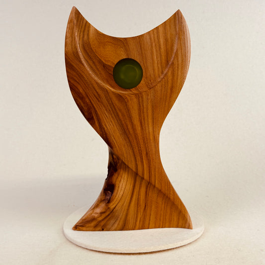 Engel mit Lichhtpunkt - grün