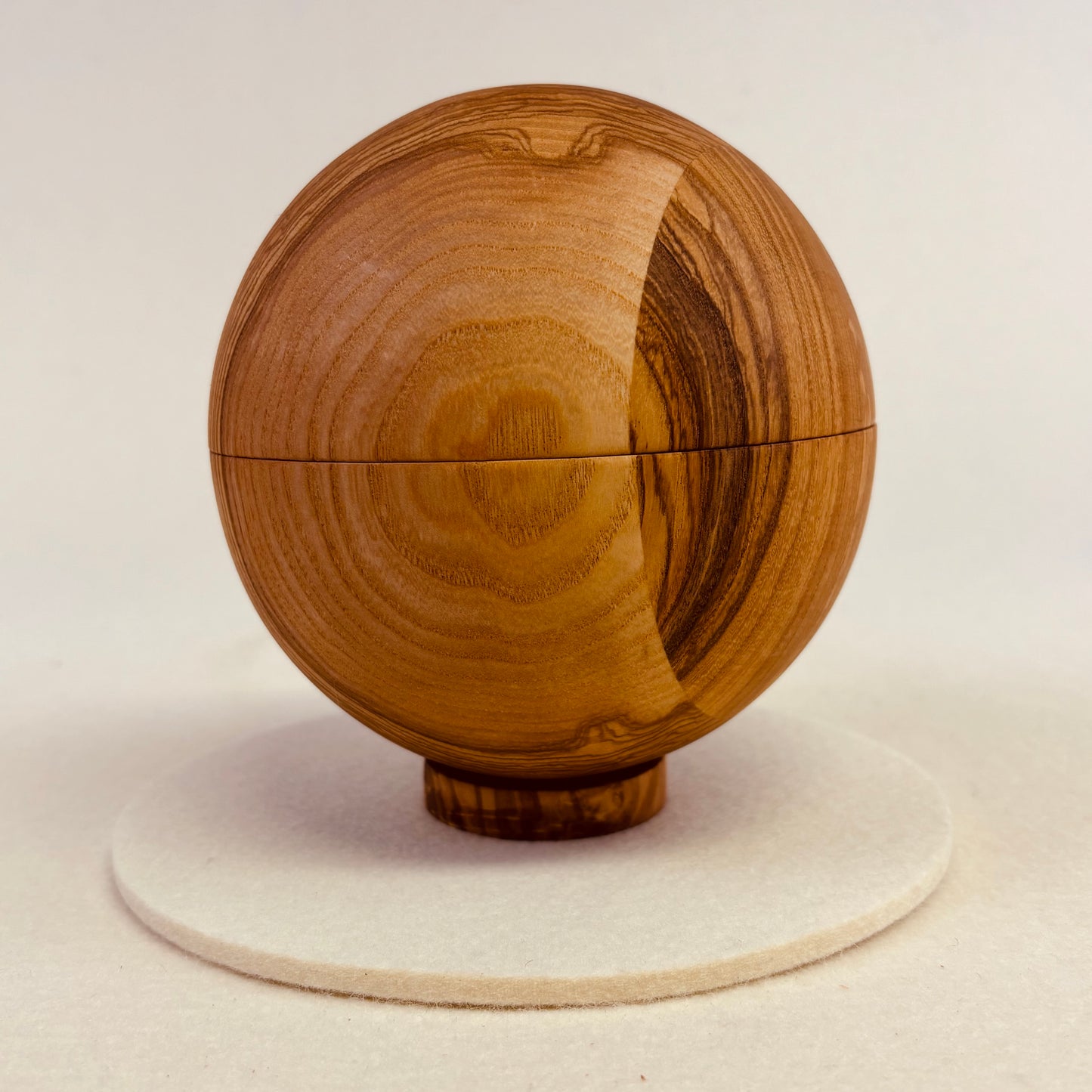 Holzkugel - Zwei Halbkugeln als Schale