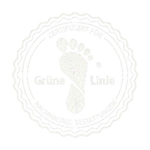 Abbildung des Grünen Linien Zertifikats für nachhaltige Bestattung