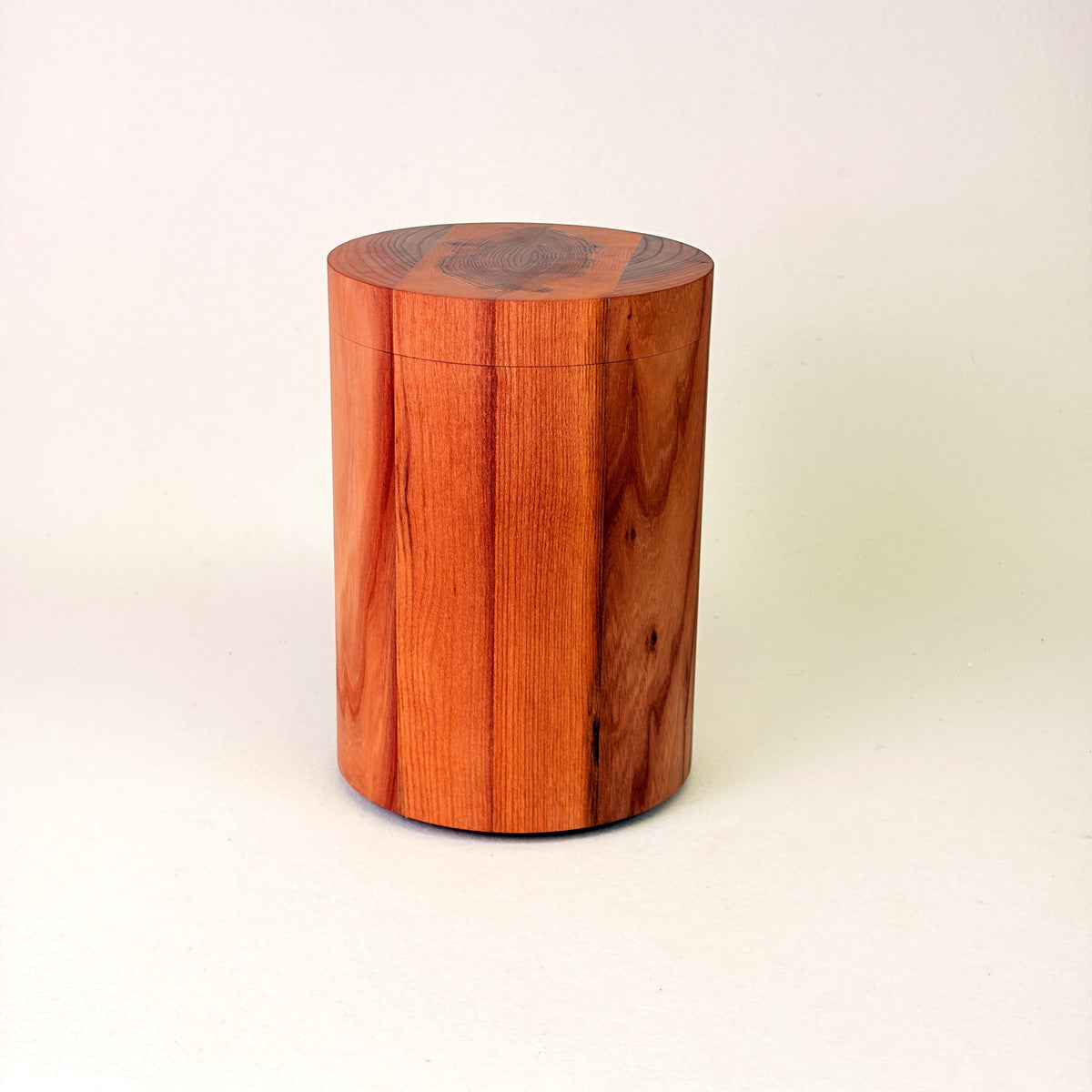 Holzurne aus Ulme mir glatter Form – 338