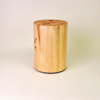 Holzurne aus Maserpappel in glatter Form - 319 (B)