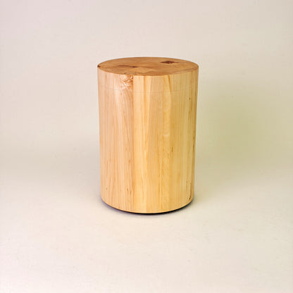 Holzurne aus Maserpappel in glatter Form - 319 (B)
