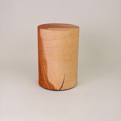 Holzurne in Esche mit Erinnerungsstück – Lebensbaum & Vase