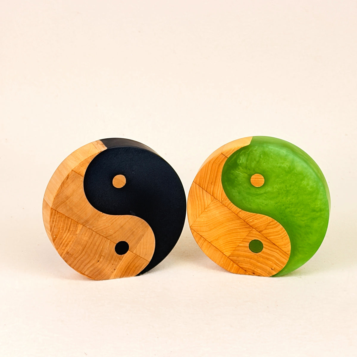 Erinnerungsstück aus Holz: Yin & Yang