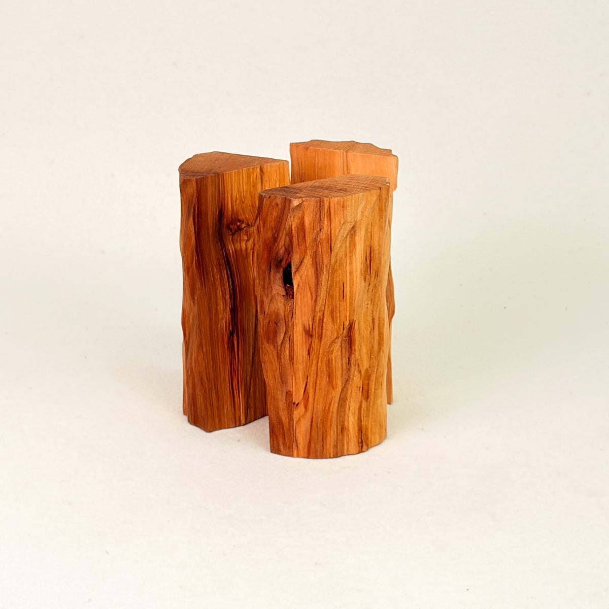 Erinnerungsstück aus Holz: Verbundenheit klassisch - 3-Teilig (aufgespalten)