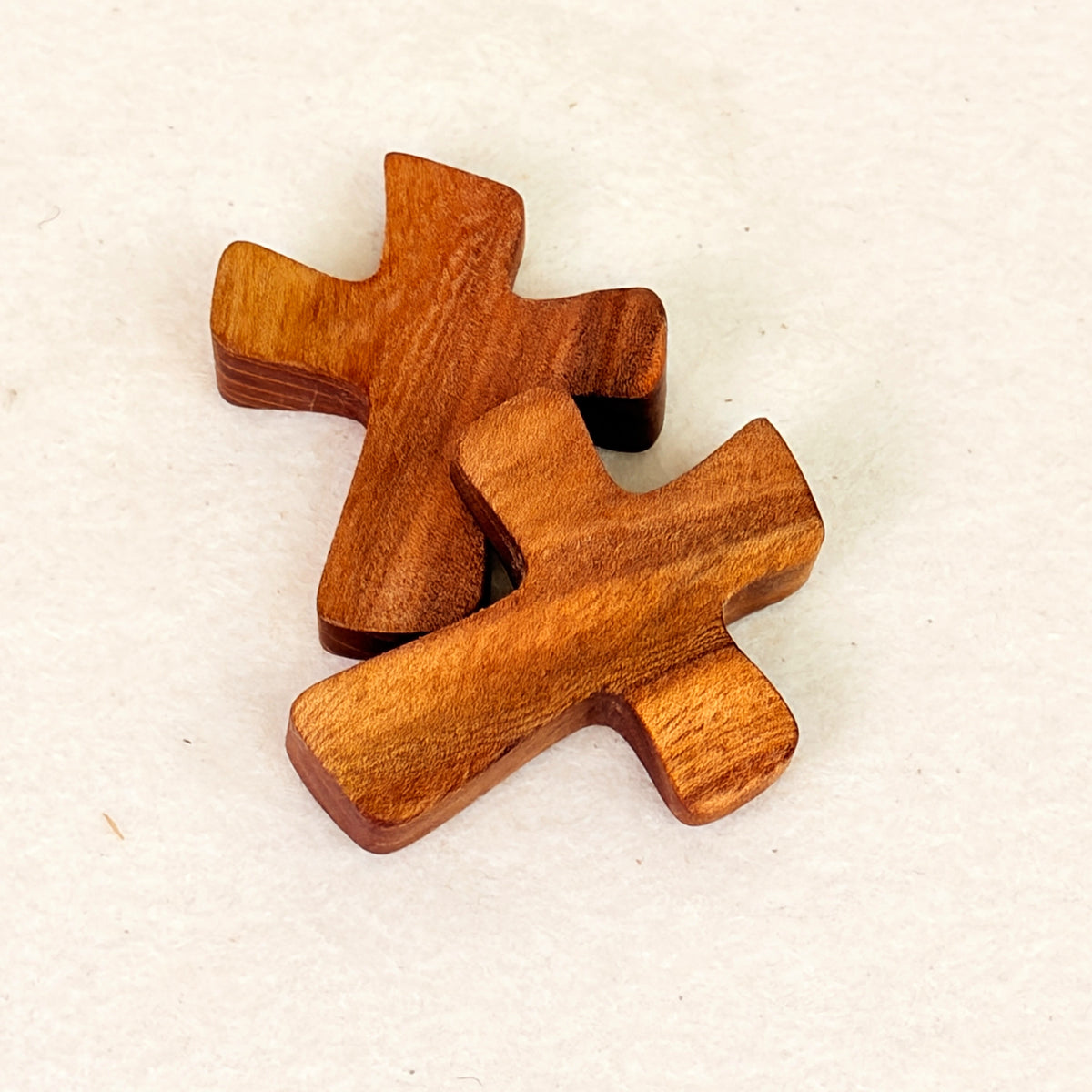 Erinnerungsstück aus Holz: Handschmeichler Kreuz - 2 aus 1