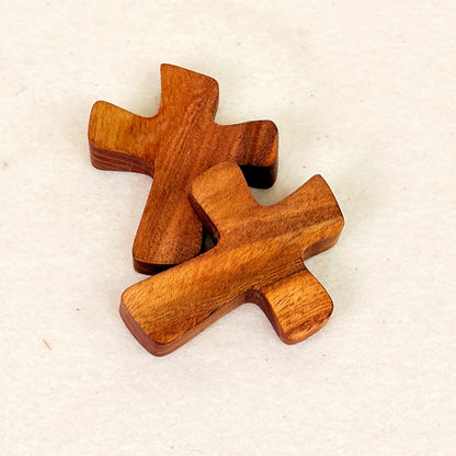 Erinnerungsstück aus Holz: Handschmeichler Kreuz - 2 aus 1
