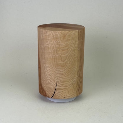 Holzurne in Esche mit Erinnerungsstück – Lebensbaum & Vase