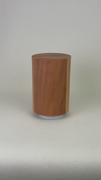 Holzurne aus Erle mit glatter Form – 366