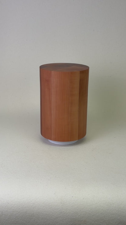 Holzurne aus Elsbeere mir glatter Form – 282